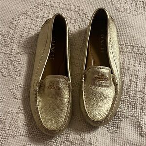 Coach Metallic Gold Women's Loafers